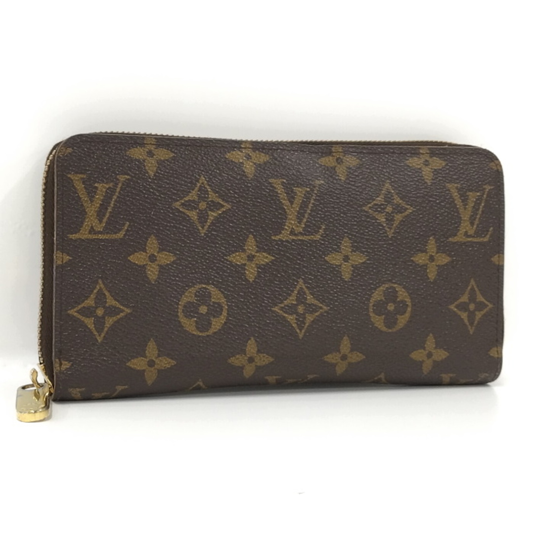 フューシャ素材ラインLOUIS VUITTON ジッピーウォレット ラウンドファスナー長財布