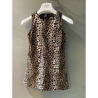 ギャップ(GAP)の古着 ビンテージ 90s OLD GAP 豹柄 ワンピース キッズ 希少 美品(ワンピース)