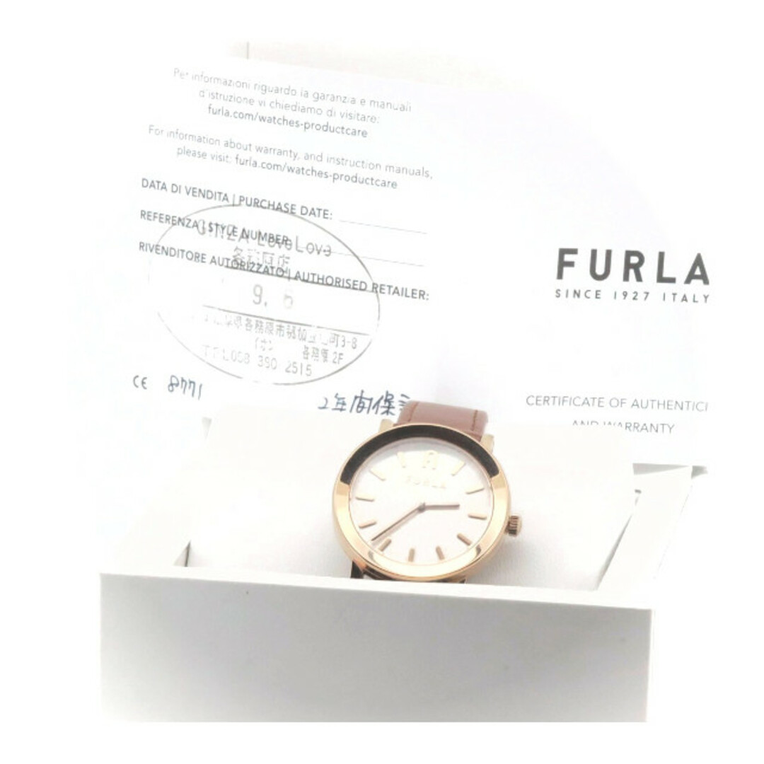 Furla(フルラ)のやや傷や汚れあり フルラ ミニマルシェイプ ドレスウォッチ MINIMAL SHAPE WW00007007L3 レディース ホワイト レディースのファッション小物(腕時計)の商品写真