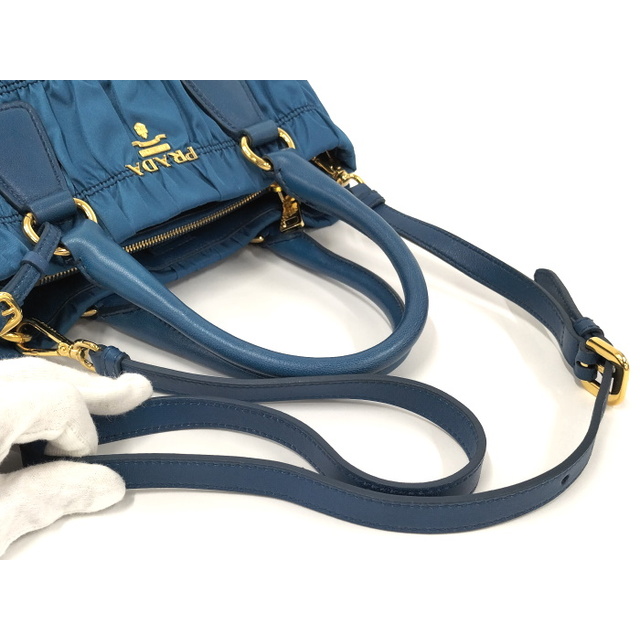 PRADA - PRADA 2WAYショルダーバッグ 斜めがけ ギャザー PRADA - PRADA 2WAYショルダーバッグ 斜めがけ ギャザー