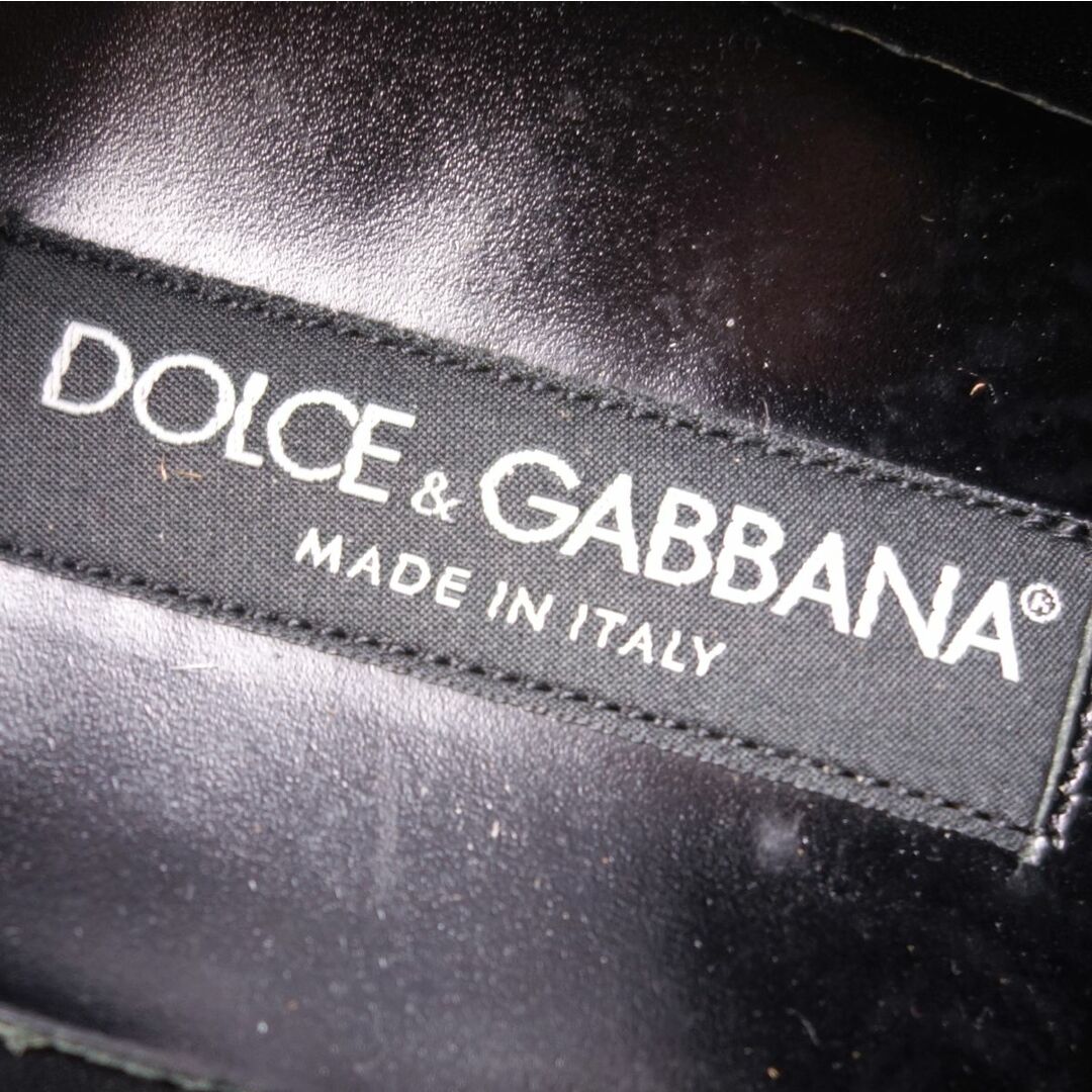 DOLCE&GABBANA(ドルチェアンドガッバーナ)の美品 ドルチェ&ガッバーナ DOLCE&GABBANA シューズ ウイングチップ レースアップ レザー メンズ 靴 イタリア製 6.5(25.5cm相当) グレー メンズの靴/シューズ(ドレス/ビジネス)の商品写真