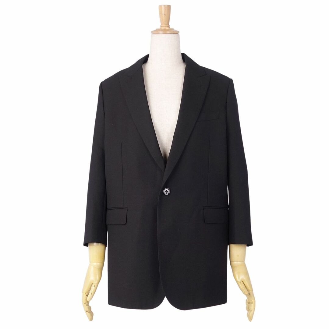 未使用 セリーヌ CELINE ジャケット 2019 ロングレクタングル テーラード シングル レディース 2V030120D 34 ブラック