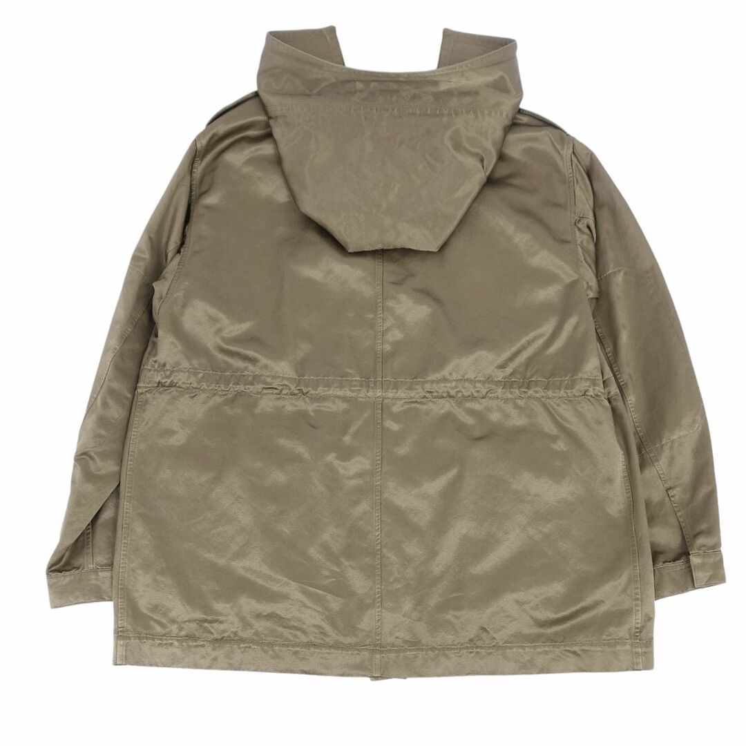 極美品 ルイヴィトン LOUIS VUITTON コート 2018SS ジャケット ミリタリー コットン レーヨン オーバーサイズ メンズ アウター 54(XL相当) カーキ