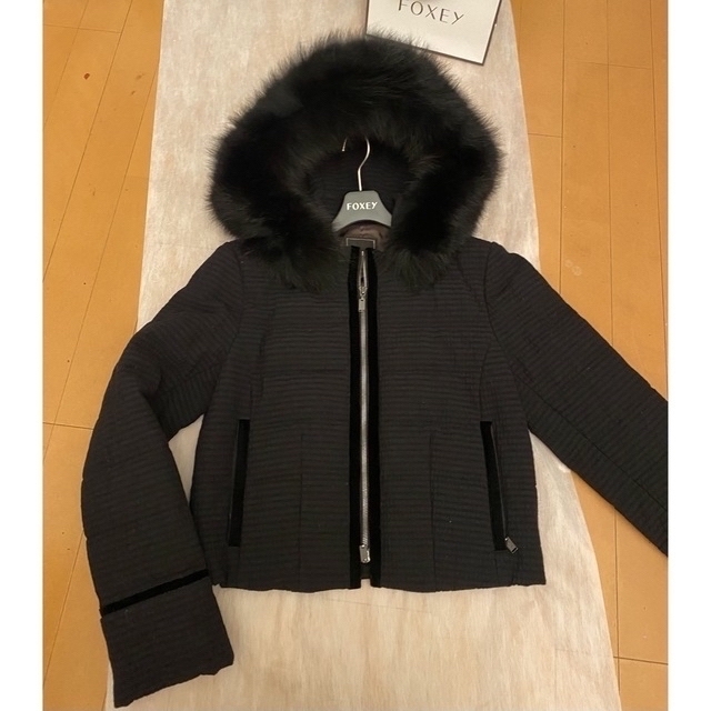 フォクシー カシミヤ フォックス ショートコート 40-