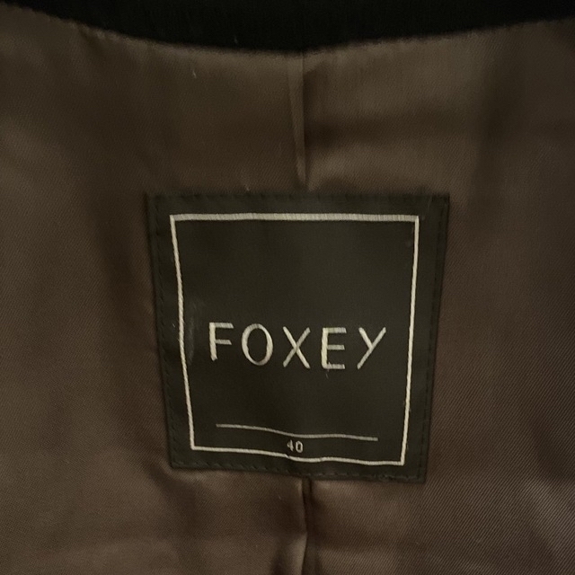 FOXEY - 極美品💓フォクシー FOXファーショートコート 40 ブラック FOXEY - 極美品💓フォクシー FOXファーショートコート 40 ブラック