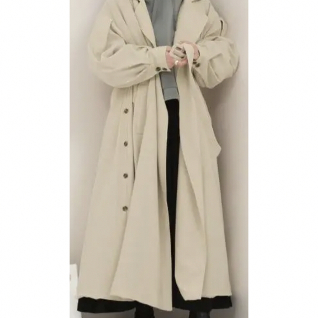 キクリ　kicri ロングコート　 レディースのジャケット/アウター(ロングコート)の商品写真