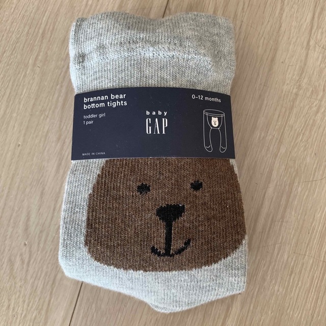 babyGAP(ベビーギャップ)の新品　ギャップ　くまさんタイツ　gap キッズ/ベビー/マタニティのこども用ファッション小物(靴下/タイツ)の商品写真