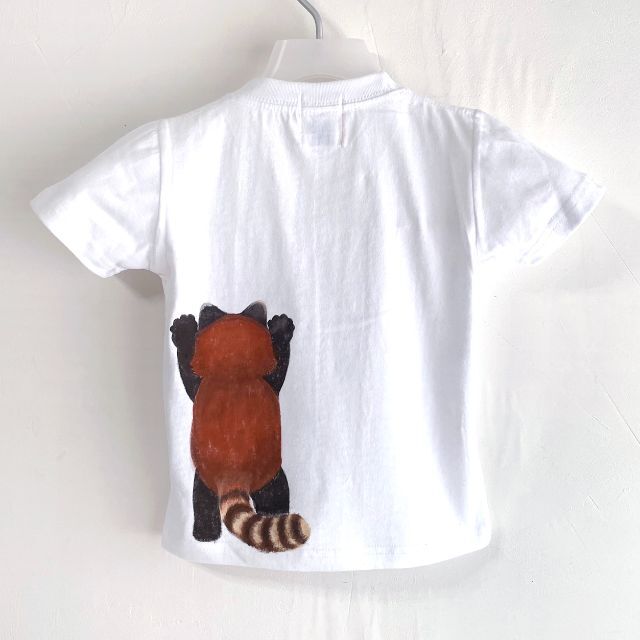 キッズ レッサーパンダ柄Tシャツ 110サイズ　ホワイト　動物