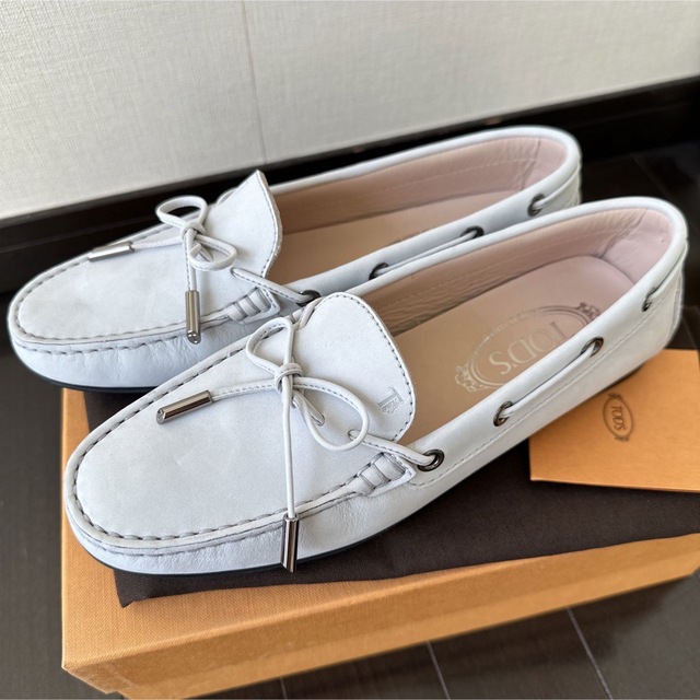 ネット正規店 大人気 TOD'S ドライビングシューズ 22cm ブルー trufi.hu