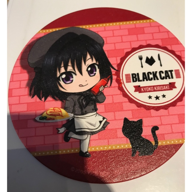 キョウコ　コースター　BLACK CAT　ブラックキャット　コラボカフェ