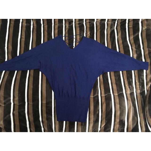 SPIRAL GIRL(スパイラルガール)のスパイラルガール ドルマンニットセーター ネイビー レディースのトップス(ニット/セーター)の商品写真