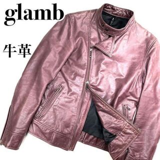 glamb - 『glamb』レザー ライダーズ ジャケット ダブル 牛革 【マット 