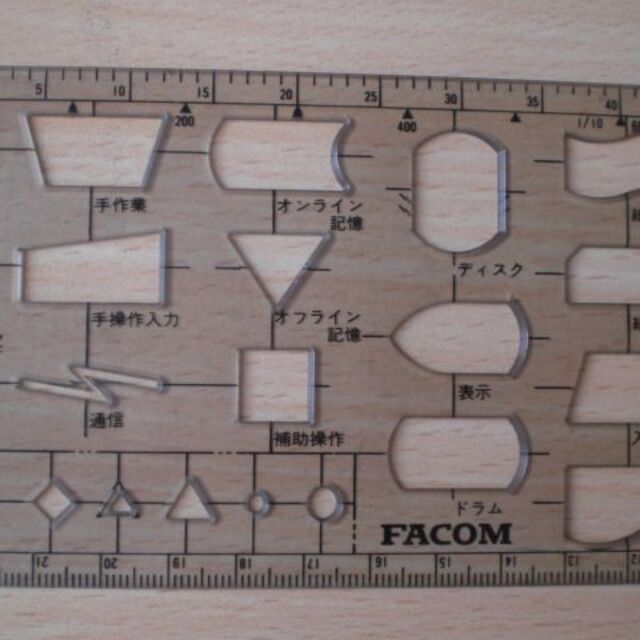 富士通　FACOM テンプレート 1