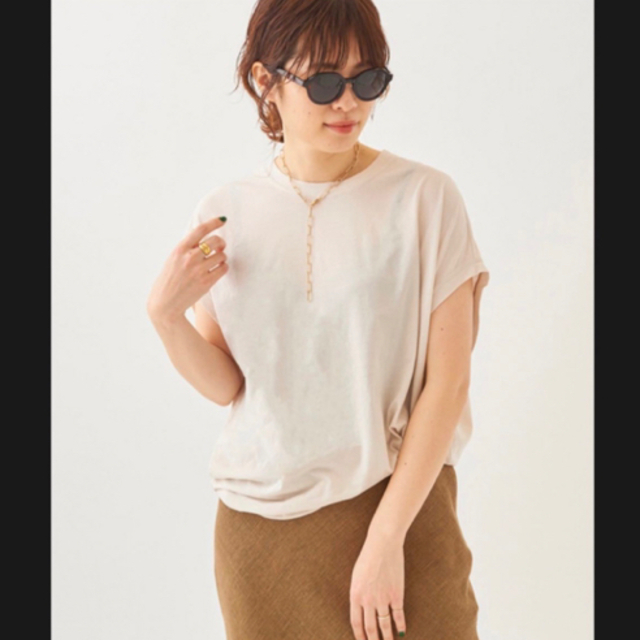 Plage(プラージュ)のplage  ハイゲージツイストTシャツ レディースのトップス(Tシャツ(半袖/袖なし))の商品写真