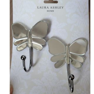 ローラアシュレイ(LAURA ASHLEY)のローラアシュレイ　フック　インテリア　蝶　　ミラー(その他)