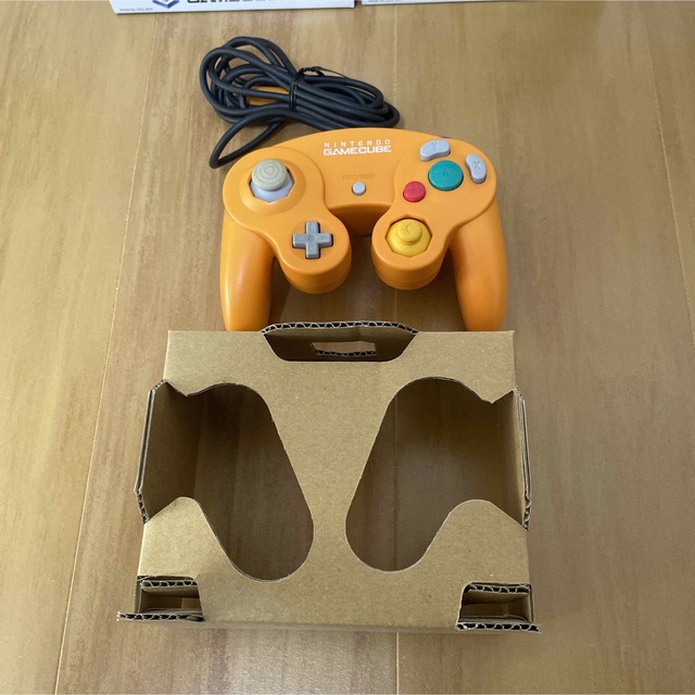 ゲームキューブコントローラー 後期型 GCコン シルバー オレンジ 箱