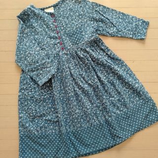 ローラアシュレイ(LAURA ASHLEY)のまめこ様専用ローラアシュレイ 110サイズ ロング デニムワンピース 女の子(ワンピース)