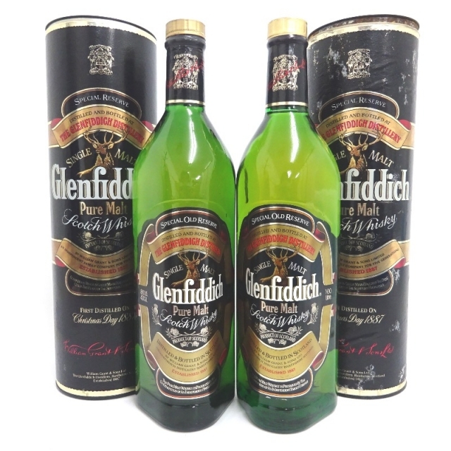 未開封★Glenfiddich【グレンフィディック】 スコッチ 2本セット 1000ml 箱付