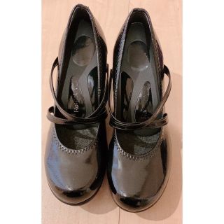 リゲッタ(Re:getA)のリゲッタA パンプス　黒色　Ｌサイズ(ハイヒール/パンプス)