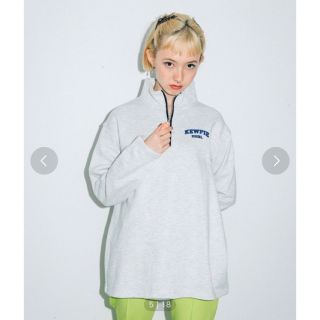 エックスガール(X-girl)のx-girl×OBITSU KEWPIER(R) HALF ZIP SWEAT(トレーナー/スウェット)