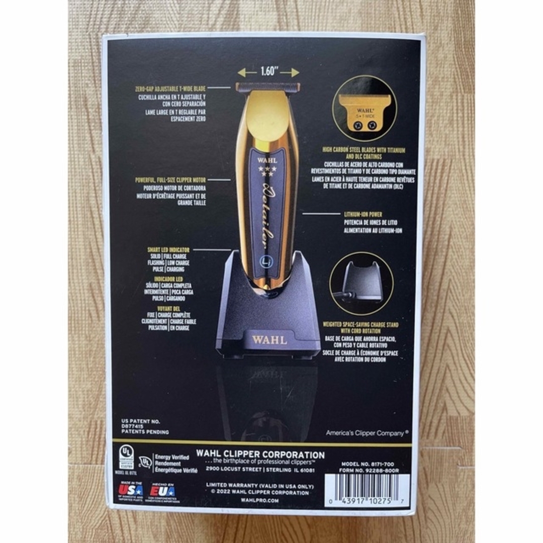 WAHLGoldCordlessDetailerLiスキンフェードカット必需品 - メンズ