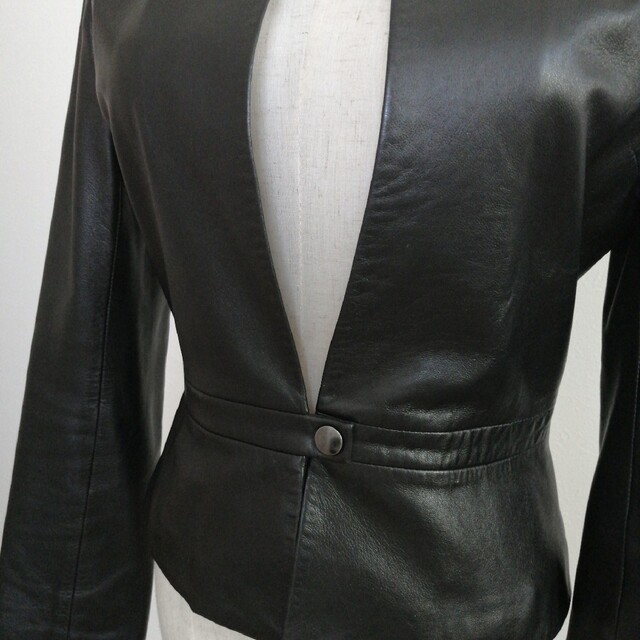 Theory luxe - theory luxe セオリーリュクス ラムレザージャケット 38