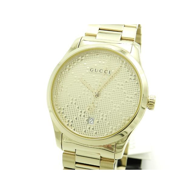 GUCCI - 未使用 正規品 グッチ 腕時計 メンズ 38mm ゴールド クォーツ