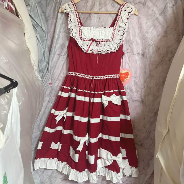 偉大な 本日お支払い限定値下げ⭐︎タグ付⭐︎トリプルリボンJSK