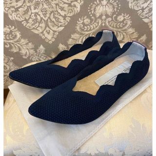 ☆ururu様ご専用です☆  オッフェンscallop pattern ネイビー(バレエシューズ)