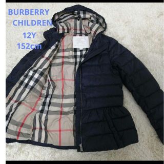 バーバリー(BURBERRY)のBURBERRY　CHILDREN　12Y 152cm　ダウン　ネイビー(ジャケット/上着)