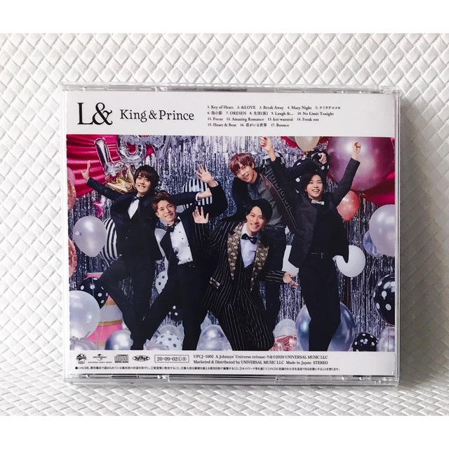 【3形態セット/アルバム】　King&Prince『L&』　　　s1404 1