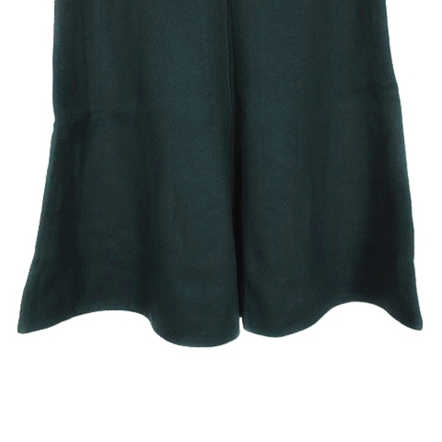 MACPHEE(マカフィー)のマカフィー トゥモローランド スカート フレア ひざ丈 ウール 無地 34 緑 レディースのスカート(ひざ丈スカート)の商品写真