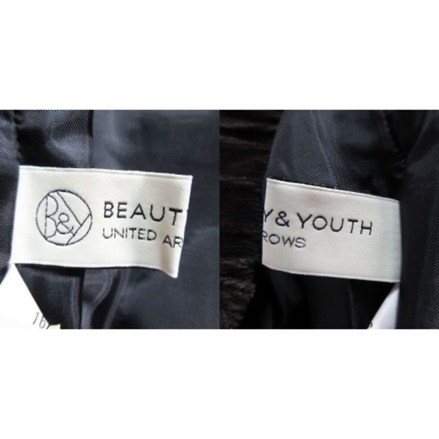 BEAUTY&YOUTH UNITED ARROWS(ビューティアンドユースユナイテッドアローズ)のB&Y ユナイテッドアローズ スカート タイト ミニ コーデュロイ 無地 M 茶 レディースのスカート(ミニスカート)の商品写真