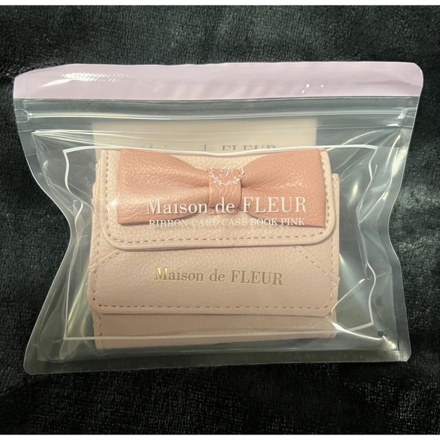 Maison de FLEUR(メゾンドフルール)のMaison de FLEUR RIBBON CARD CASE PINK レディースのファッション小物(財布)の商品写真