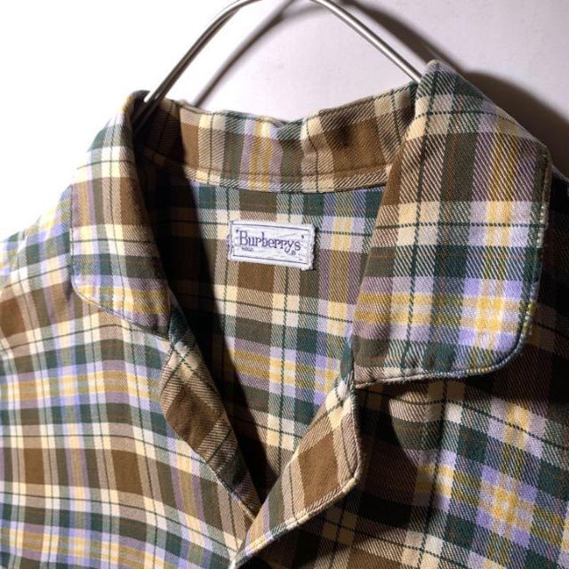 BURBERRY(バーバリー)の90s 古着 Burberrys バーバリー 開襟 パジャマシャツ グランジ L メンズのトップス(シャツ)の商品写真