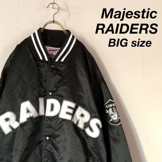 Majestic - 希少 USA規格 majestic RAIDERS オーバーサイズジャケット