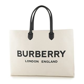 バーバリー(BURBERRY)の新品 バーバリー BURBERRY トートバッグ コットンブレンド トート アイボリー(トートバッグ)