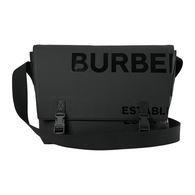 新品 バーバリー BURBERRY ショルダーバッグ メッセンジャーバッグ ブラック | フリマアプリ ラクマ