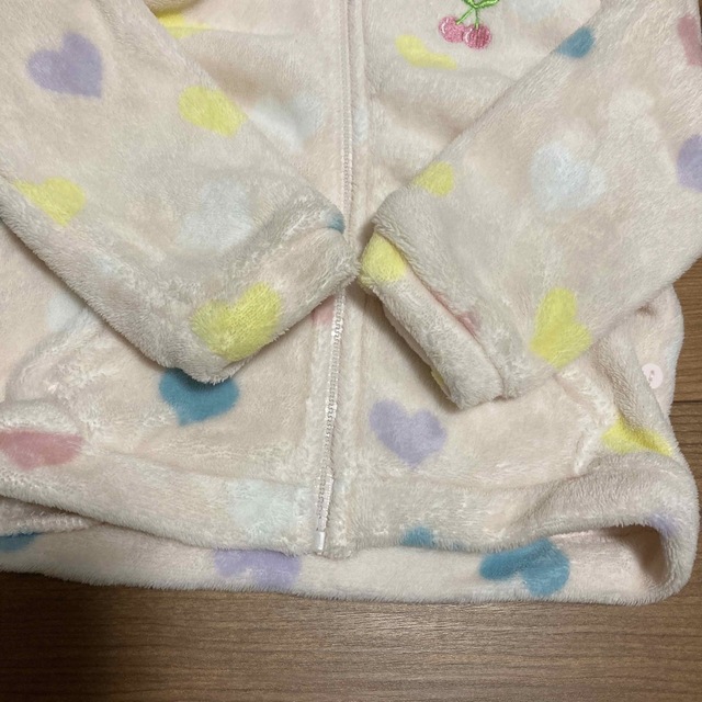 くま耳　モコモコ上下セット　ルームウェア　100 キッズ/ベビー/マタニティのキッズ服女の子用(90cm~)(パジャマ)の商品写真