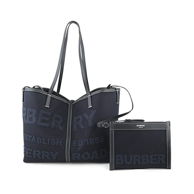 BURBERRY(バーバリー)の新品 バーバリー BURBERRY トートバッグ ビーチトート ネイビー 紺 レディースのバッグ(トートバッグ)の商品写真