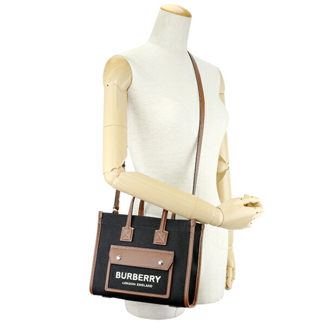 BURBERRY - 新品 バーバリー BURBERRY トートバッグ ミニ ツートン BURBERRY - 新品 バーバリー BURBERRY トートバッグ ミニ ツートン