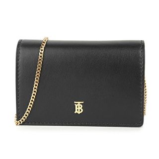 バーバリー(BURBERRY)の新品 バーバリー BURBERRY カードケース ウィズ デタッチャブルストラップ ブラック(名刺入れ/定期入れ)