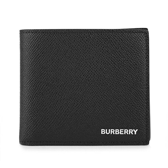 BURBERRY バーバリー ナイロン レザー 二つ折り財布 黒 ノバチェック BURBERRY バーバリー ナイロン レザー 二つ折り財布 黒 ノバチェック