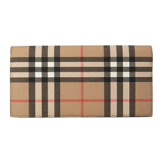 バーバリー(BURBERRY)の新品 バーバリー BURBERRY 長財布 Eキャンバス コンチネンタル アーカイブベージュ(長財布)