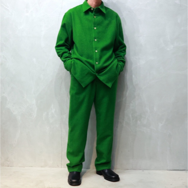 22AW WOOL CASHMERE LIGHT TWEED SHIRTS 4-
