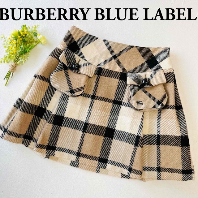 BURBERRY BLUE LABEL(バーバリーブルーレーベル)のBURBERRY BLUE LABEL♡チェックミニAライン♡フレアスカート♡ レディースのスカート(ミニスカート)の商品写真