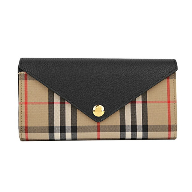 正規品販売! BURBERRY - ブラック コンチネンタルウォレット 長財布