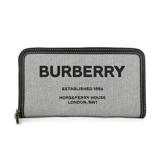 バーバリー(BURBERRY)の新品 バーバリー BURBERRY 長財布 キャンバス＆レザー ラウンドジップウォレット(財布)