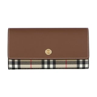 バーバリー(BURBERRY)の新品 バーバリー BURBERRY 長財布 コンチネンタルウォレット ブラウン 茶 ベージュ(財布)