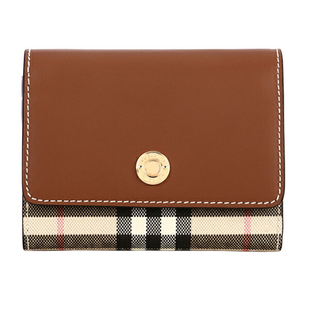 BURBERRY(バーバリー)の新品 バーバリー BURBERRY 3つ折り財布 フォールディングウォレット ブラウン レディースのファッション小物(財布)の商品写真